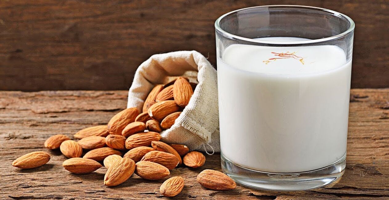 There are foods for skin rejuvenation, such as almond milk. 